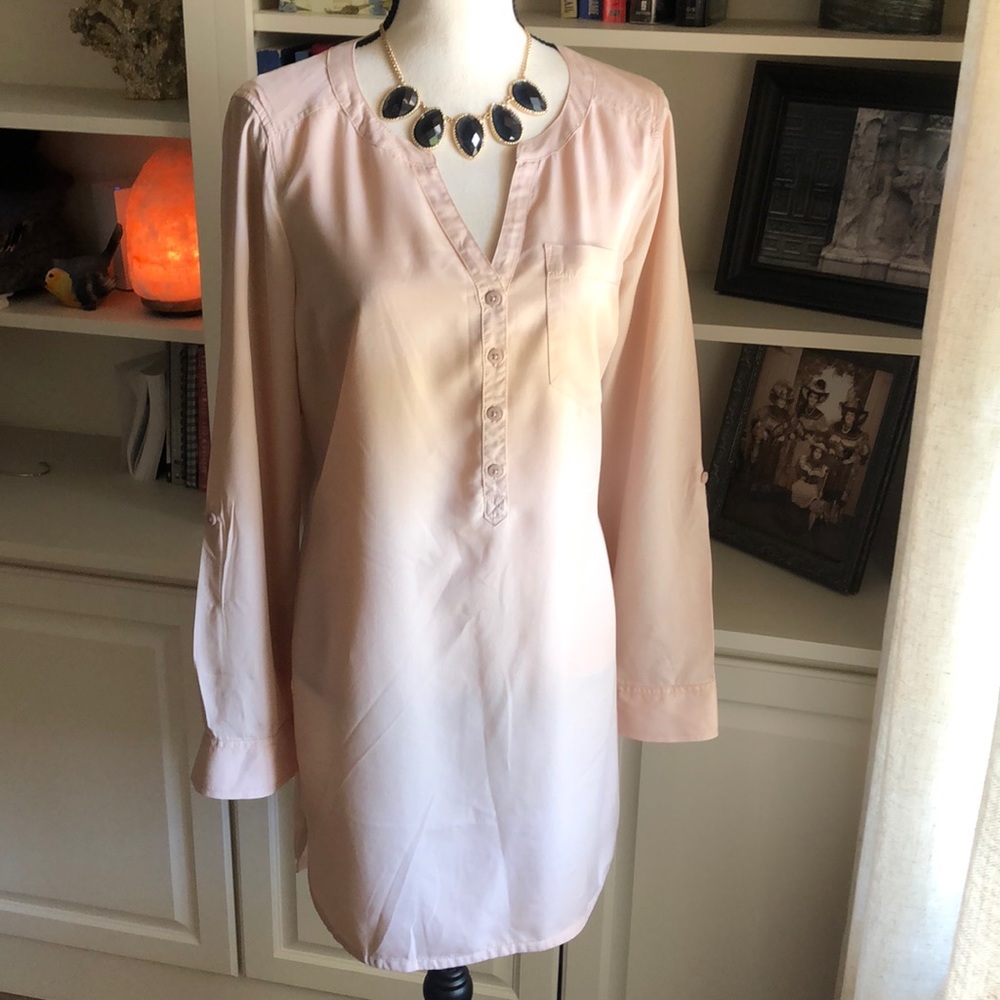 Express Shirt Dress - pink medium